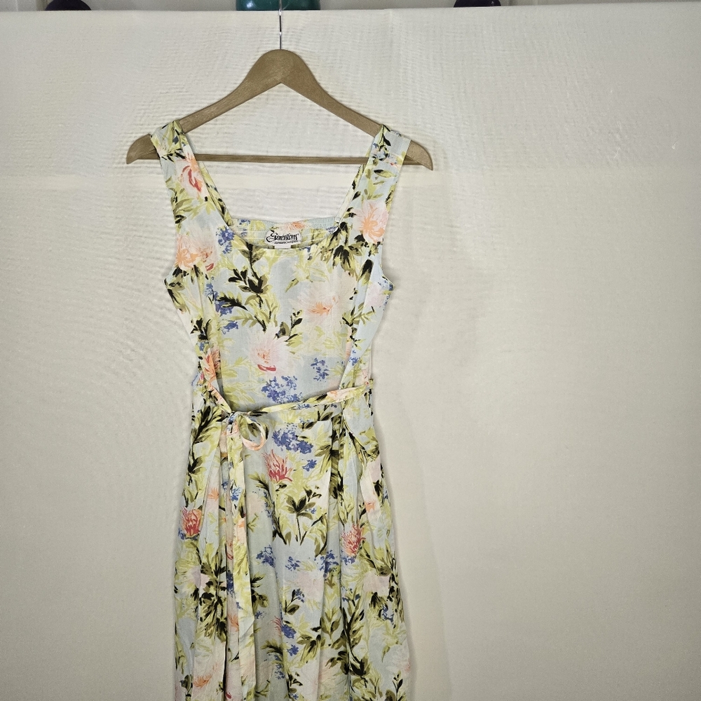 Expressions Catalog Size S Floral Garden Of Eden Sleeveless Maxi Dress-NEW - Picture 5 of 10